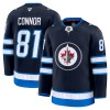 Miehille NHL Winnipeg Jets Pelipaita Fanatics Premium Kyle Connor 2024-25 koti Navy